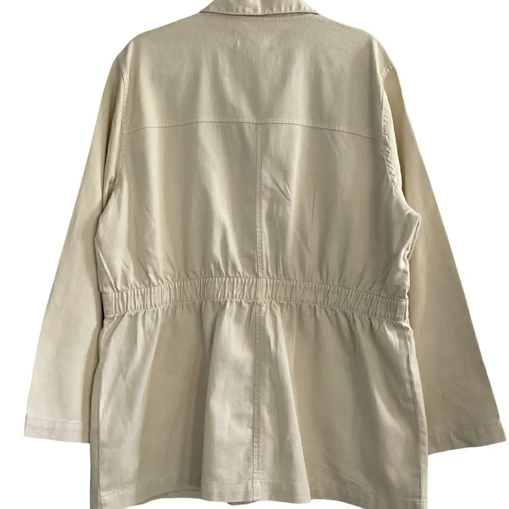 Micheal Kors Utility Jacket Color: Bone Size: XLG